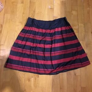 Tommy Hilfiger Red and Black A-Line Skirt